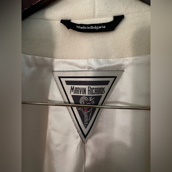 MARVIN RICHARDS 6P Wool Cashmere Dress Coat Italian Fabric Mandarin Collar LUXE - Picture 8 of 14